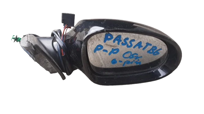 Taniej VW PASSAT B6 05R LC9Z LUSTERKO PRAWY PRZÓD 6 PIN
