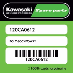 Nie przegap Śruba imbusowa 6X12 Kawasaki