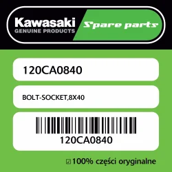 Nie przegap Śruba imbusowa 8X40 Kawasaki