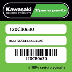 Śruba imbusowa 6X30 czarna Kawasaki Ograniczona ilość
