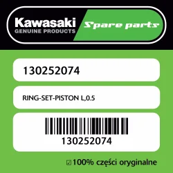 Popularny Zestaw pierścieni tłokowych L,0.5 Kawasaki
