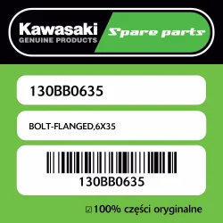 Nowy Śruba z kołnierzem 6X35 Kawasaki