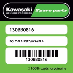 Śruba z kołnierzem 8X16 czarna Kawasaki Zamów teraz