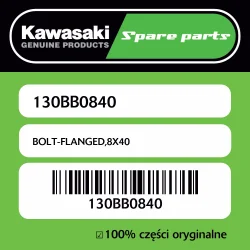 Śruba z kołnierzem 8X40 Kawasaki Dostępne od ręki