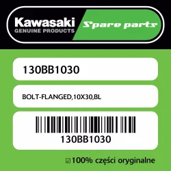 Hit sprzedaży Śruba z kołnierzem 10X30 czarna Kawasaki