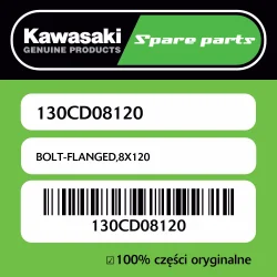 Ostatnie sztuki Śruba z kołnierzem 8X120 Kawasaki