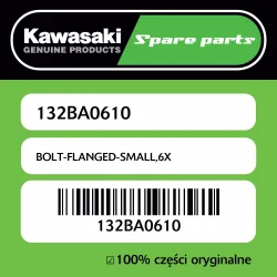 Taniej Śruba mała z kołnierzem 6X Kawasaki