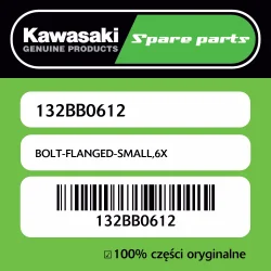 Darmowy zwrot Śruba mała z kołnierzem 6X Kawasaki