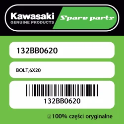 Oferta czasowa Śruba 6X20 Kawasaki