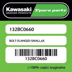 Śruba mała z kołnierzem 6X Kawasaki Bestseller