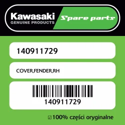 Ostatnie sztuki COVER,FENDER,RH