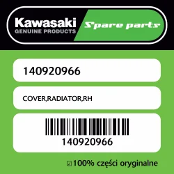 Wyjątkowa oferta COVER,RADIATOR,RH