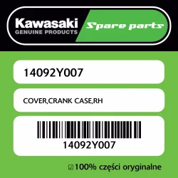 Rabat COVER,CRANK CASE,RH