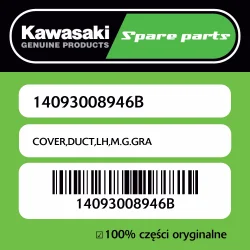COVER,DUCT,LH,M.G.GRA Obniżka ceny