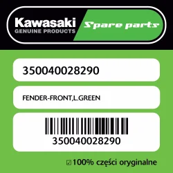 FENDER-FRONT,L.GREEN Nie przegap