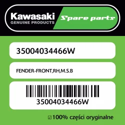 FENDER-FRONT,RH,M.S.B Nowy