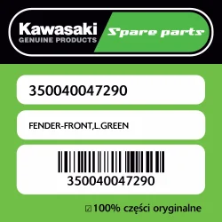 Sprawdź teraz FENDER-FRONT,L.GREEN