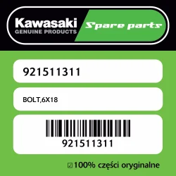 Śruba 6X18 Kawasaki Nowość