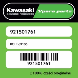 Śruba 6X106 Kawasaki Rabat