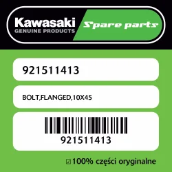 Śruba z kołnierzem 10X45 Kawasaki Popularny