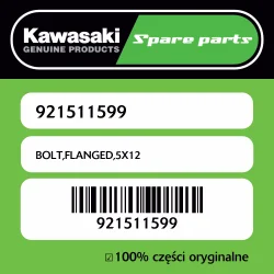 Ekspresowa dostawa Śruba z kołnierzem 5X12 Kawasaki