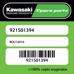 Śruba 6X16 Kawasaki Bezpieczne zakupy
