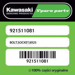Nowy Śruba imbusowa 8X25 Kawasaki