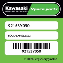 Śruba z kołnierzem 6X22 Kawasaki Wyprzedaż