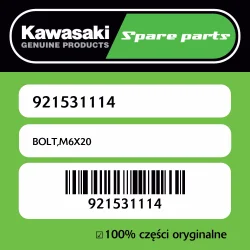 Oferta czasowa Śruba M6X20 Kawasaki