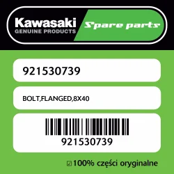 Śruba z kołnierzem 8X40 Kawasaki Bestseller