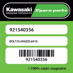 Śruba z kołnierzem 6X10 Kawasaki Premium