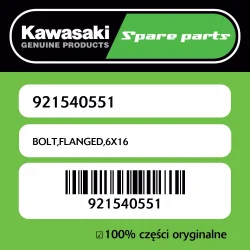 Niska cena Śruba z kołnierzem 6X16 Kawasaki