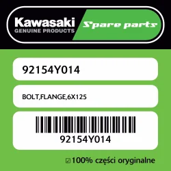 Śruba z kołnierzem 6X125 Kawasaki Kup teraz