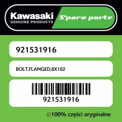 Śruba z kołnierzem 8X102 Kawasaki Ostatnie sztuki
