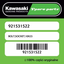 Szybka dostawa Śruba imbusowa 10X23 Kawasaki