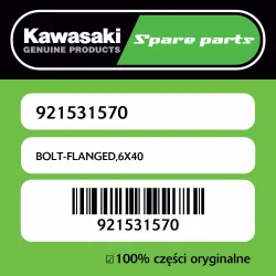 Tylko do końca tygodnia Śruba z kołnierzem 6X40 Kawasaki
