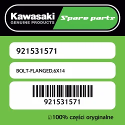 Śruba z kołnierzem 6X14 Kawasaki Hit sprzedaży
