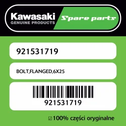 Śruba z kołnierzem 6X25 Kawasaki Hit sprzedaży