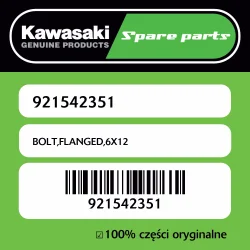 Wybór klientów Śruba z kołnierzem 6X12 Kawasaki