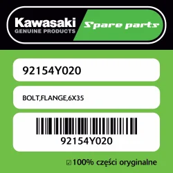 Śruba z kołnierzem 6X35 Kawasaki Tylko dziś