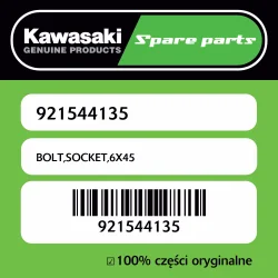 Łatwy zwrot Śruba imbusowa 6X45 Kawasaki