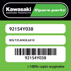 Wysoka jakość Śruba z kołnierzem 6X10 Kawasaki