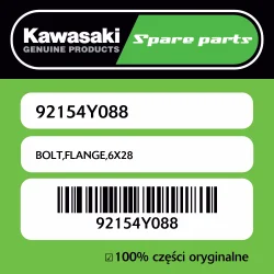 Śruba z kołnierzem 6X28 Kawasaki Taniej
