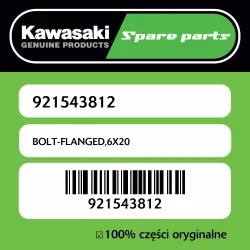 Dostępne od ręki Śruba z kołnierzem 6X20 Kawasaki
