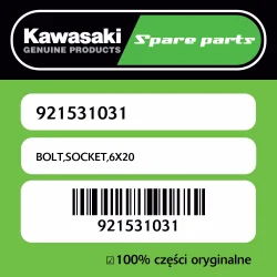 Szybka dostawa Śruba imbusowa 6X20 Kawasaki