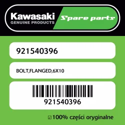 Bezpieczne zakupy Śruba z kołnierzem 6X10 Kawasaki