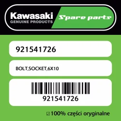 Śruba imbusowa 6X10 Kawasaki Nowość