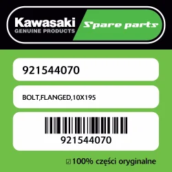 Super okazja Śruba z kołnierzem 10X195 Kawasaki