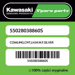Owiewka centralna lewa M.M.F.SILVER Kawasaki Wyprzedaż