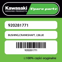Super okazja BUSHING,CRANKSHAFT, 2,BLUE
